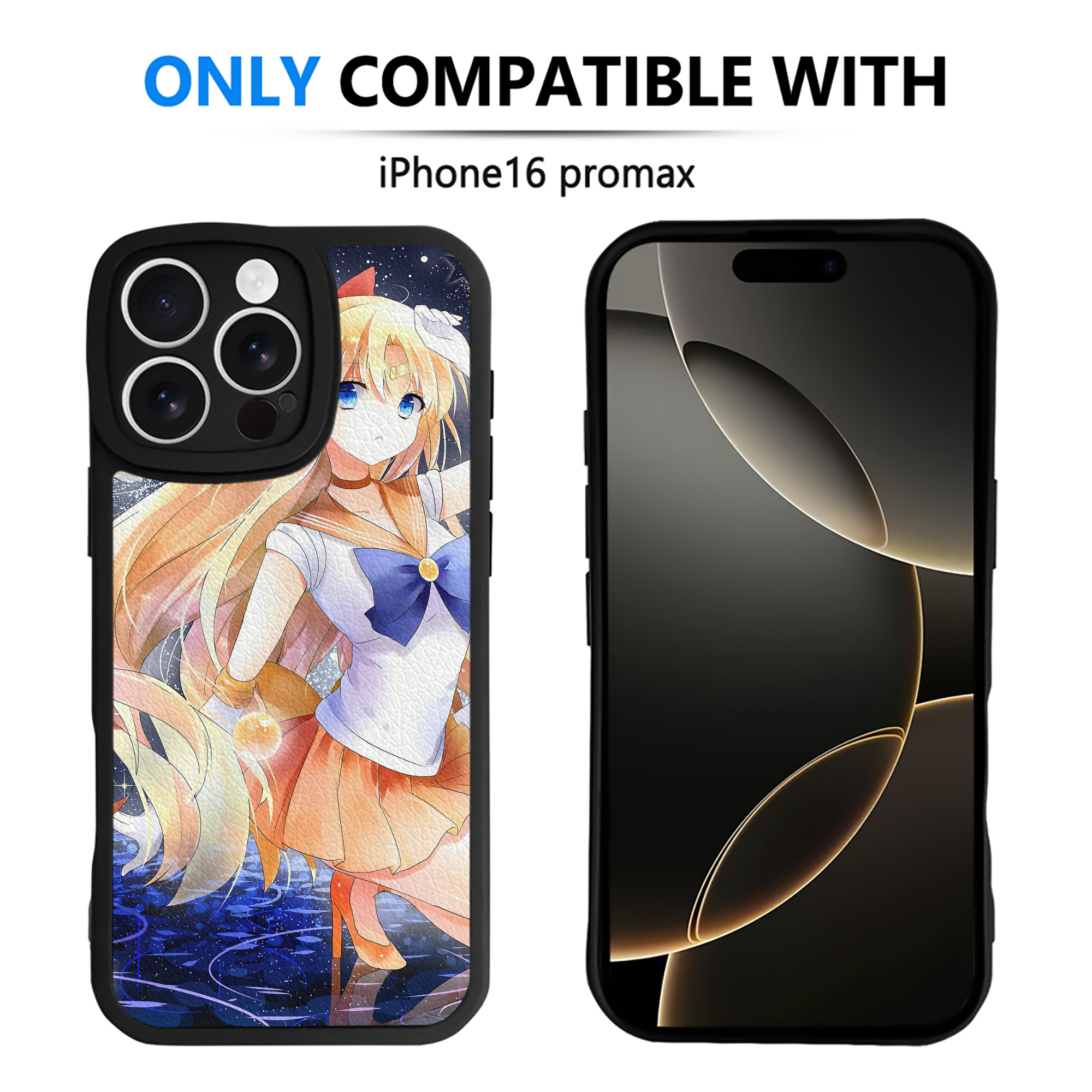 （画像用） 美少女戦士セーラームーン Sailor Moon 【iPhone 16シリーズ対応】シリコンスマホケース（レザー調） 材質：シリコン